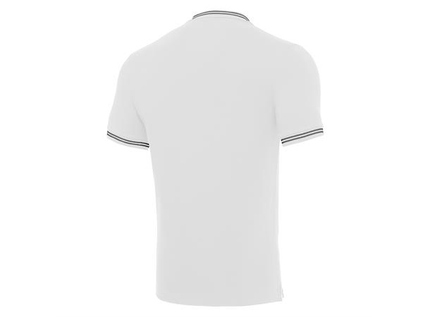 Yukar Polo HVIT/GRÅ XL Sporty poloskjorte i bomull 